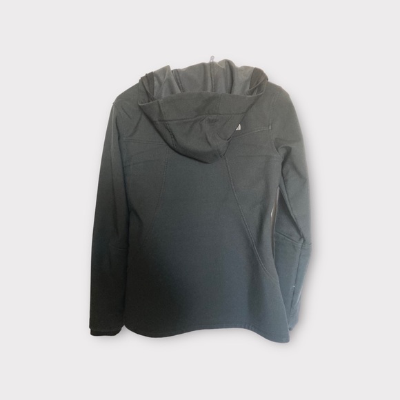 North Face Black Hoodie Zipper Jacket, Size S/P, Zipper Pockets - Picture 2 of 9